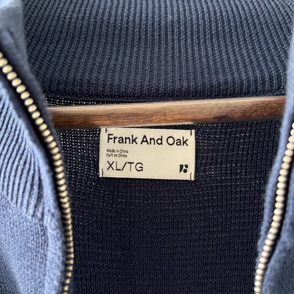 Dark blue knit quarter zip - Picture 4 of 4